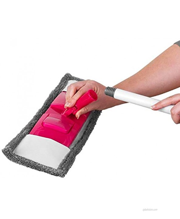 Kleeneze KL065957EU 4-Piece Cleaning Set Grey Pink 62.5 x 32.5 x 9