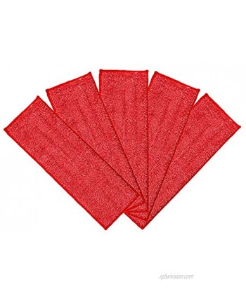 KLHB-YF A Set of 5 Replacement Microfiber Spray mop Heads Used for Wet Dry mop Reusable Replacement Refills Both Domestic and Commercial.