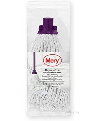 Mery Universal Recycled Cotton Mop White Lilac 25 cm