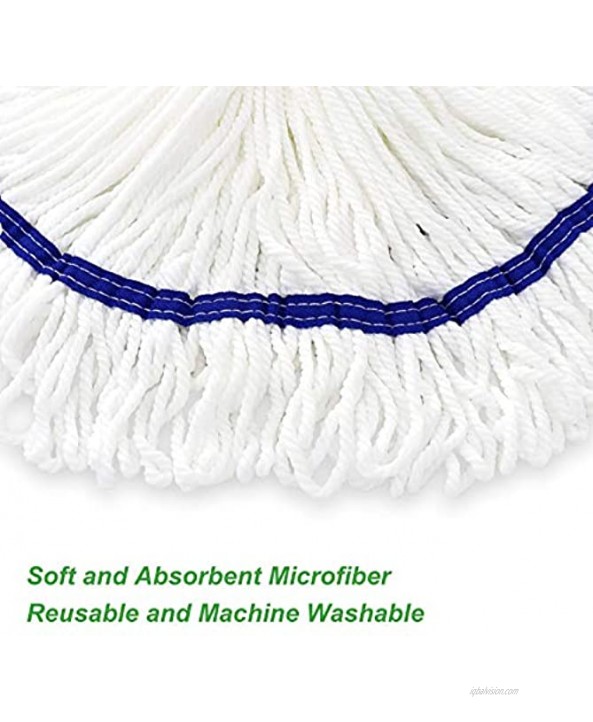 Microfiber Cloth Mop Replacement Compatible with O-cedar Microfiber Cloth Mop Refill for 0.8 Diameter Mop Handle– 3 Packs