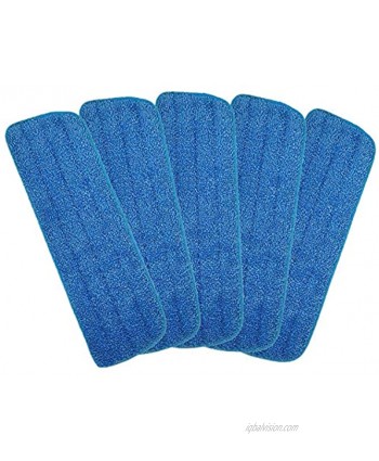 Microfiber Spray Mop Replacement Heads for Wet Dry Mops Floor Cleaning Pads Compatible with Bona Floor Care System 5 Pack