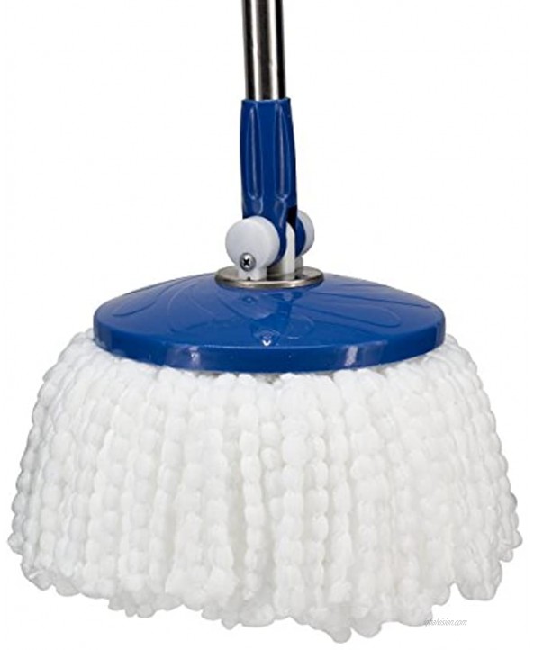 Mop Head Replacement Refill 3 Pack Spin Mop Replacement Head Round Size 6.3 inch Purple White