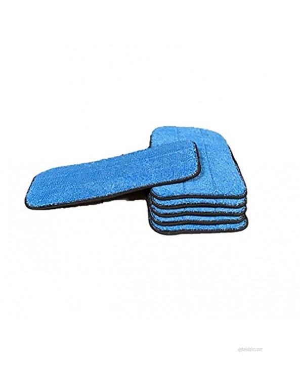 Real Clean 10 Inch Microfiber Wet and Dry Mop Pad Refills Fits 9 to 10 Inch Mop FramesPack of 6