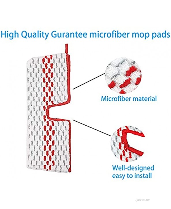 Replacement Mop Pads Fit for Max Spray Mop Head Microfiber Spray Mop Refill 6 Pack Washable Replace Velcro Mop Pads