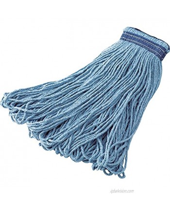 Rubbermaid Commercial Products-FGE23800BL00 Universal Headband Blend Mop Blue Looped Ends to Reduce Fraying