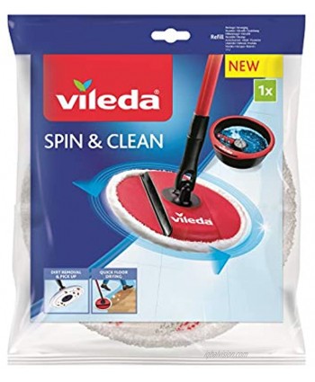 Vileda 161822 Microfibre Refill for Spin & Clean White 1 Piece