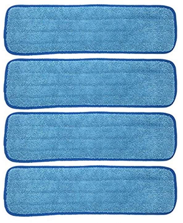 Xanitize Microfiber Replacement Mop Pad Wet & Dry Home & Commercial Cleaning Refills Fits 18 and 20 4-pack