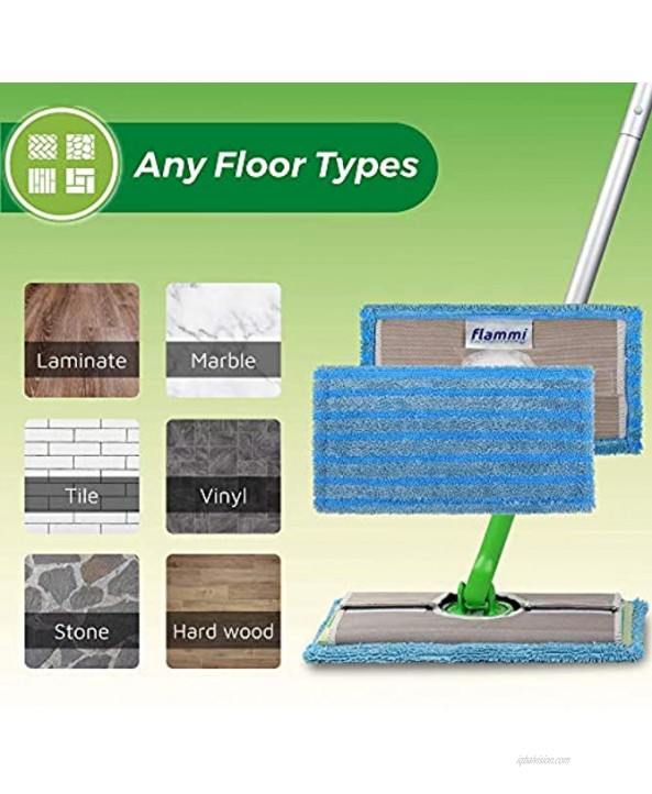 4 Pack Reusable Wet Dry Pad for Swiffer Sweeper Microfiber Washable Mop Pad Floor Cleaning Pad
