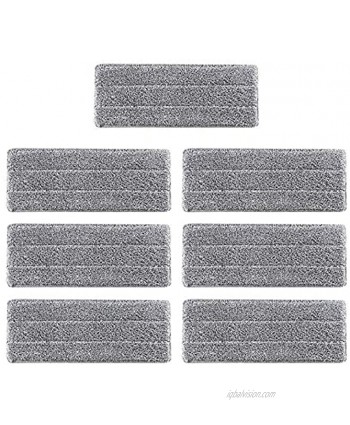 7PCS Microfiber Mop Replacement Cleaning Pads 13"x4.7" for Wet Dry Mops Flat Replacement Heads for Floor Cleaning and Scrubbing Microfiber Pros Reusable Mop Pads Compatible with Floor Care System