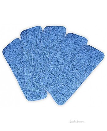 Itpossible 5 Pack 18" x 6" Mop Pads Refill Microfiber Replacement Heads Compatible with Bona Floor Care System