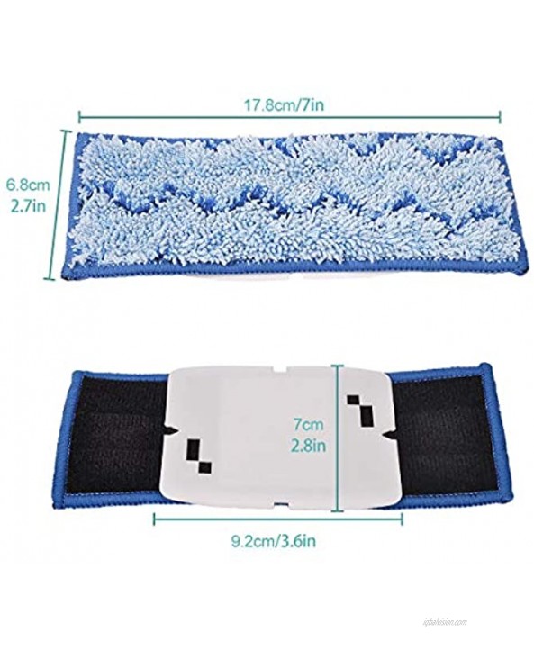 KEEPOW 8 Packs Upgraded Washable Mopping Pads for iRobot Braava Jet 240 241 4 Wet Mopping Pads 2 Damp and Dry Sweeping Pads