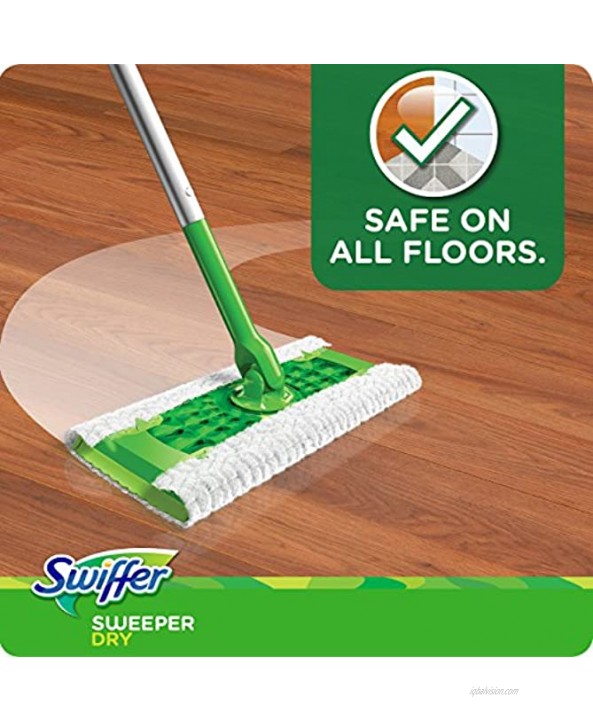 Swiffer Sweeper Dry Sweeping Cloths Mop and Broom Floor Cleaner Refills Febreze Lavender Vanilla and Comfort Scent 16 Count White