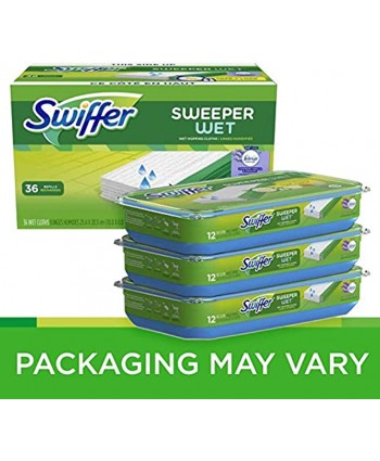 Swiffer Sweeper Wet Mopping Cloth Multi Surface Refills Febreze Lavender Vanilla & Comfort Scent 36 count