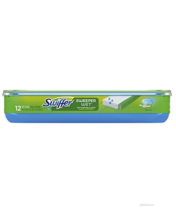 Swiffer Sweeper Wet Mopping Pad Refills for Floor Mop Open Window Fresh Scent 12 CountPack of 6