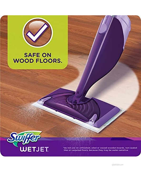 Swiffer WetJet Hardwood Floor Cleaner Spray Mop Pad Refill Multi Surface 12 Count Packaging May Vary