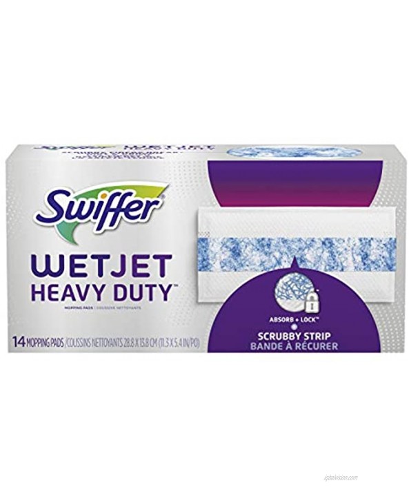 Swiffer WetJet Heavy Duty Mopping Pads Refill 14 count Pack of 4