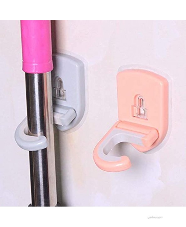 Multi-Functional Mop Broom Hook C-Shape Self Adhesive Anti-Slip Hook,Powerful Traceless Mop Hook Bathroom Hook Nail-Free Drill-Free