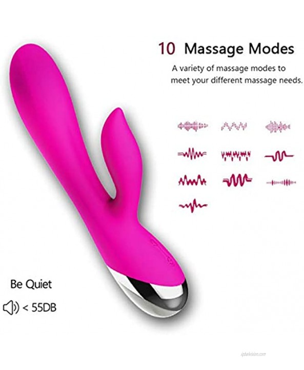 Women Soft Massager 10 Modes G Spotstimulator for Women Rabbit Waterproof