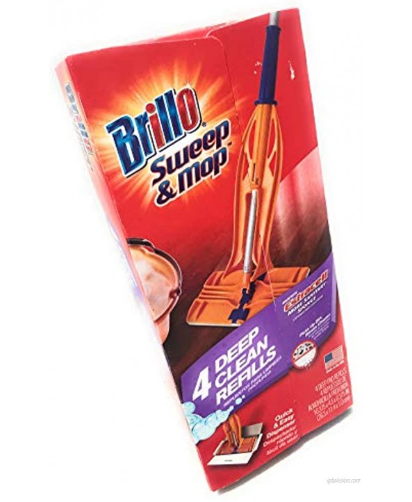 Armaly Brands Brillo Sweep & Mop Estracell Deep Clean Refill 4-Count