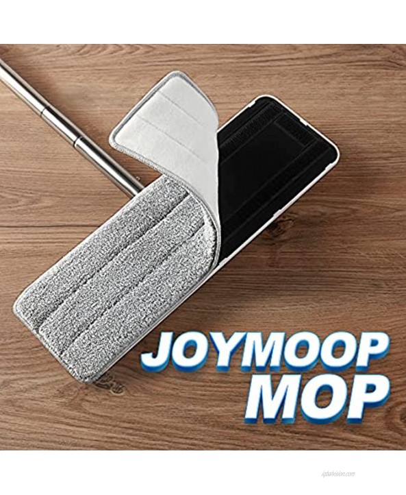 JOYMOOP Flat Mop Pad Microfiber Mop pad Washable Pads Mop Replacement Pads Refill 1 Pack Grey