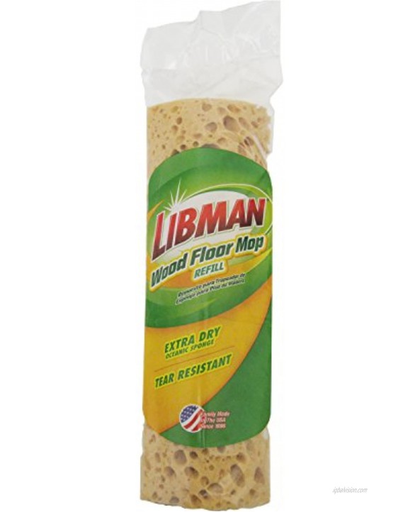 Libman 2027 Wood Floor Sponge Mop Refill