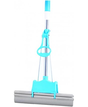 There are 2 PVA mop Heads Stainless Steel Telescopic Handle and Absorbent Sponge mop. Household Floor Kitchen Living Room Bathroom Strong decontamination. Multifunctional Cleaning Tool,