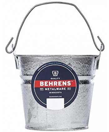 Behrens 1202 Hot-Dipped Galvanized Steel Utility Pail 2-Quart Silver