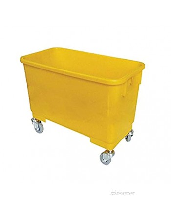 Boss Cleaning Equipment B010076 Utility Bucket with Basket and Casters Yellow No Sieve