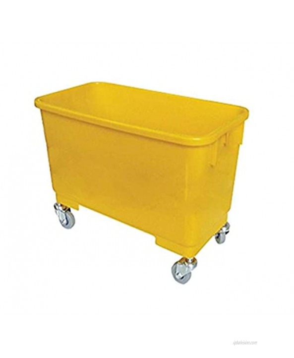 Boss Cleaning Equipment B010076 Utility Bucket with Basket and Casters Yellow No Sieve