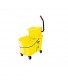 Bunzl Distribution Midcentral 17700888 Rubbermaid Wavebrake Bucket Wringer Combination Mopping Combo Yellow Bucket Presswring Microfiber No Touch
