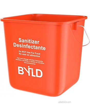 BYLD Sanitizing Cleaning Bucket 3 Quart Red
