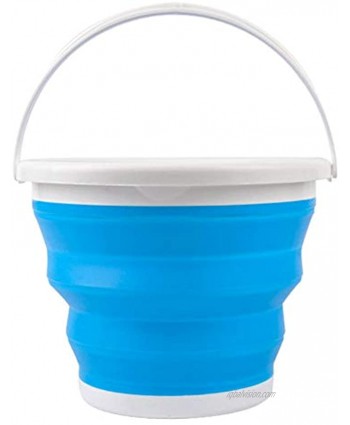 Collapsible Plastic Bucket Portable Fishing Water Pail Car Wash Bucket Space Saving Outdoor Waterpot for Garden or Camping