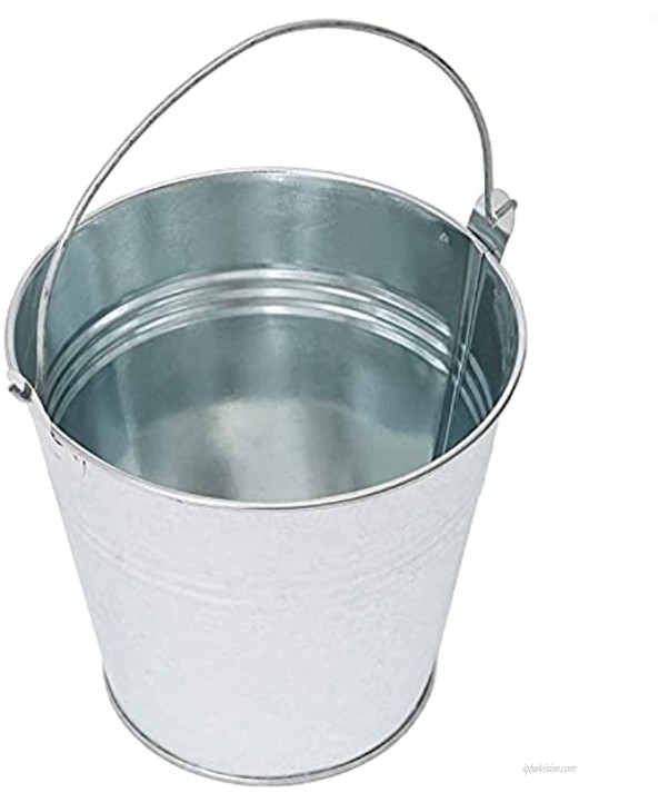 Galvanized Metal Buckets with Handles for Decoration 5 in 12 Pack
