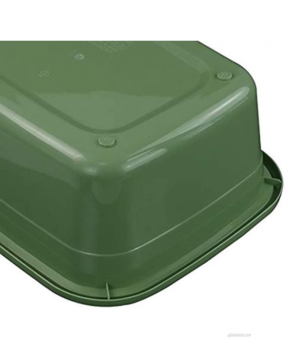Gloreen 18 Quart Wash Basins Large Plastic Rectangular Dish Pan Tub 3 Packs