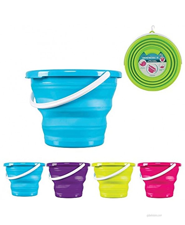 Je Cherche Une Idee I'm Looking for an Idea ME2154 Extendable with Plastic Inner Bucket Plastic Blue Pink Green Purple 37 x 5.4 x 37 cm