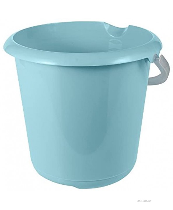 keeeper Mika Plastic Bucket with Spout 10 L Aqua Blue 30 x 30 x 28 cm