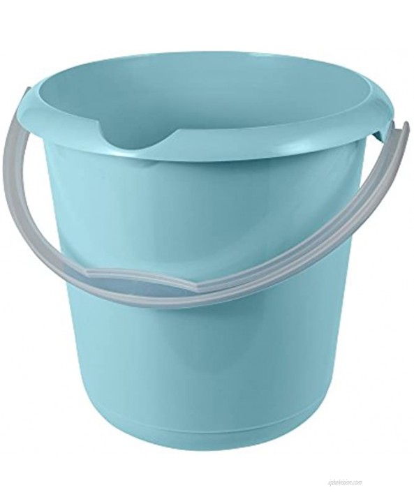 keeeper Mika Plastic Bucket with Spout 10 L Aqua Blue 30 x 30 x 28 cm
