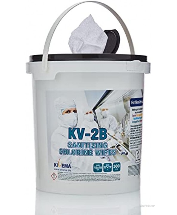 KIVEMA Kv-2B Multipurpose Non-Woven Disposable Wipes .Get Rid of Odor from Hard and Non-Porous Surfaces of All Kinds 300 Wipes 7.1x7.1