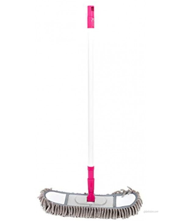 Kleeneze KL065339EU Extendable Handle Flexi-Head All-in-One Cleaner Grey Pink 1.2 Metre