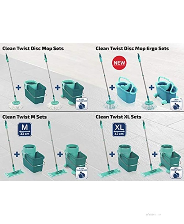 Leifheit Clean Twist Rolling Cart 0 Turquoise
