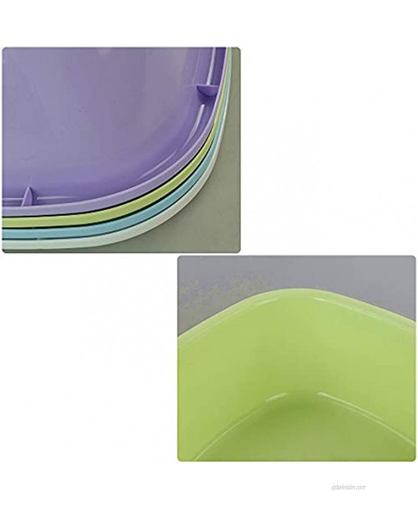 Rinboat 8 Quart Colorful Washing Basins Plastic Dish Pan Square Pack of 4