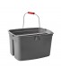 Rubbermaid Commercial Products-FG262888GRAY  Double Pail Plastic Bucket for Cleaning Easy to Carry 19 Quart Gray