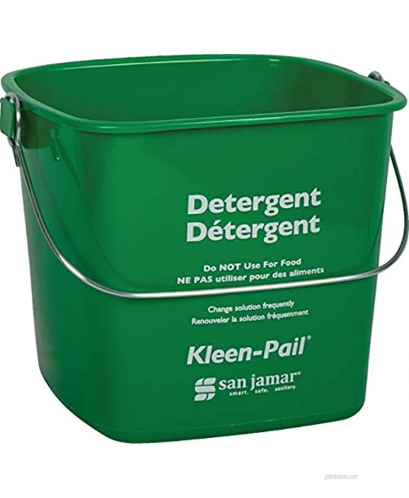 San Jamar KP97GN Kleen-Pail Commercial Cleaning Bucket 3 Quart Green
