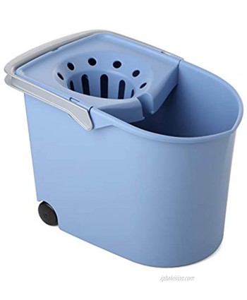 TATAY Rectangle Squeezer Bucket with Wheels Blue One Size