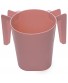 Ybm Home Plastic Square Wash Cup Ba154 Pink 1