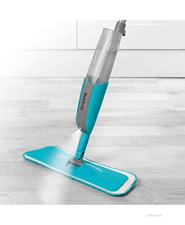 Beldray LA081353UFEU7 Antibac 2 in 1 Cleaner with Swivel Mop Head | Ideal for Floors and Windows | Built-in Spray Function 120 x 36 x 9.5 cm Blue