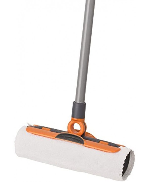Casabella Flex-O Sweeper with 3 Cloths Graphite and Orange