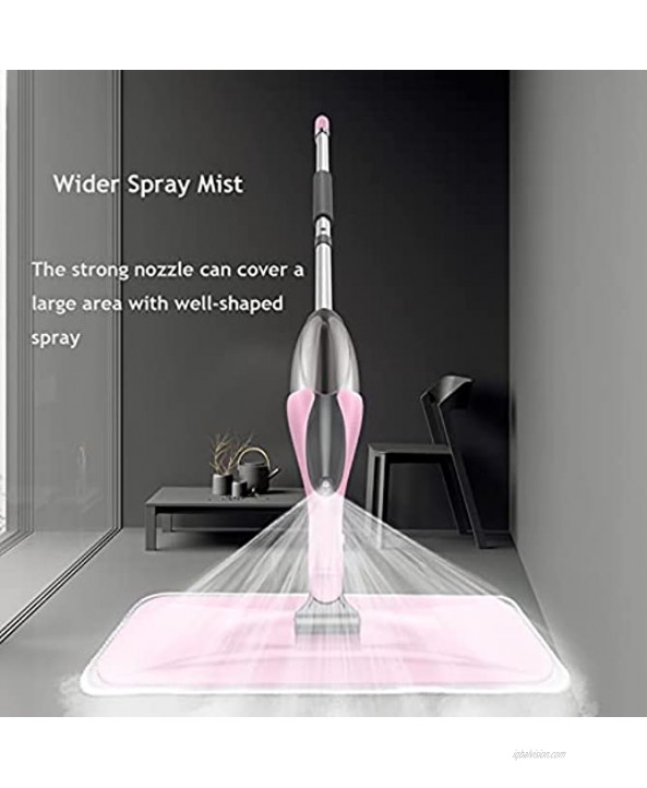 Goodtrust Spray Mop with a Window Cleaner 2 Refillable 500ML Bottles 2 Reusable Microfiber Pad Flat Mop for Floor Cleaning