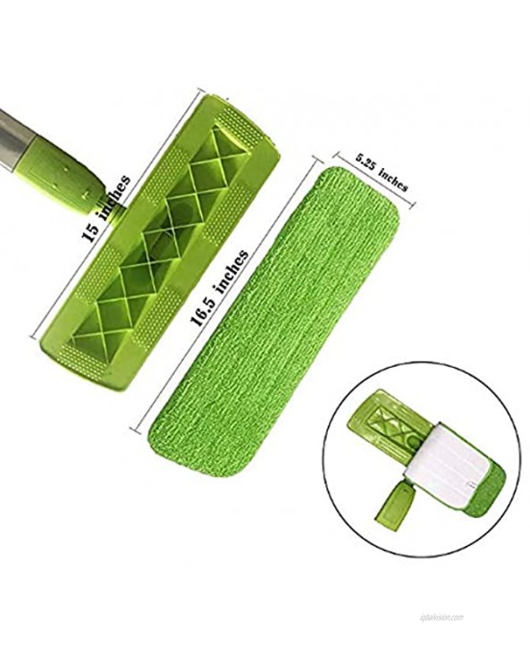 Microfiber Damp Mop Cleaning Pad （JYNHOOR） ，for All Fit All Spray Mops and Reveal Mops 2Pack Reveal Mop Pad。