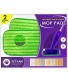 Reusable Mop Pads Compatible with Swiffer Wetjet 12 Inch Washable Microfiber Mop Pad Refills Pads Compatible with Spray Wet Jet Mop Heads for Floor Cleaning 2 Pack